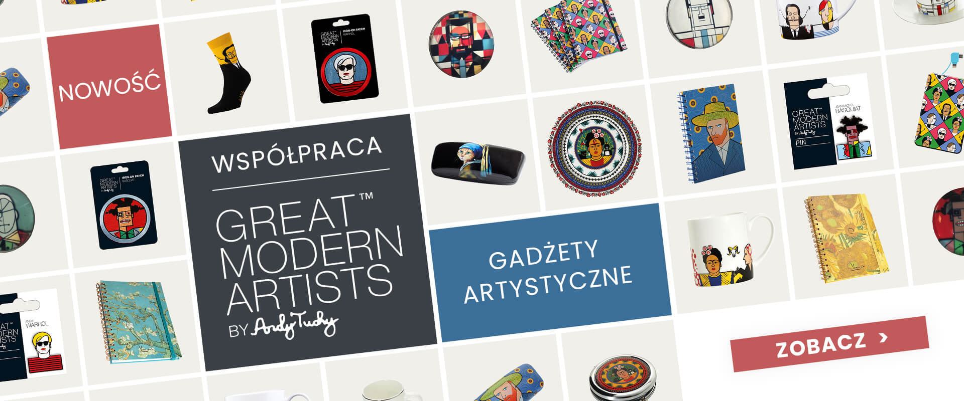 Artystyczne gadżety z wizerunkiem Fridy, Warhola, Mondriana, Salvadora Dali i wielu innych... Artystyczne gadżety z wizerunkiem Fridy, Warhola, Mondriana, Salvadora Dali i wielu innych...