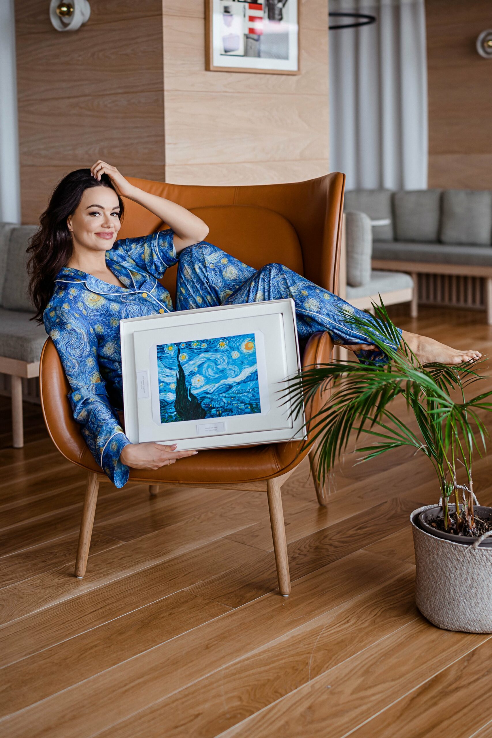 Piżama damska Sleep Art - Van Gogh Starry Night Piżama damska Sleep Art - Van Gogh Starry Night