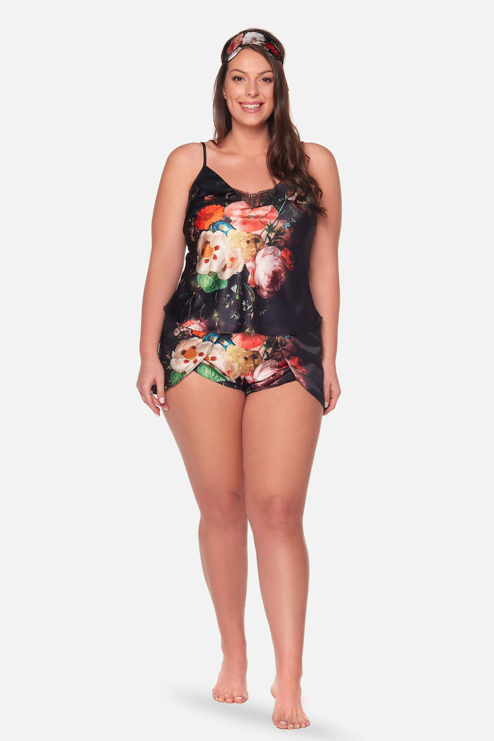 Piżama damska w kwiaty XXL Piżama damska w kwiaty XXL