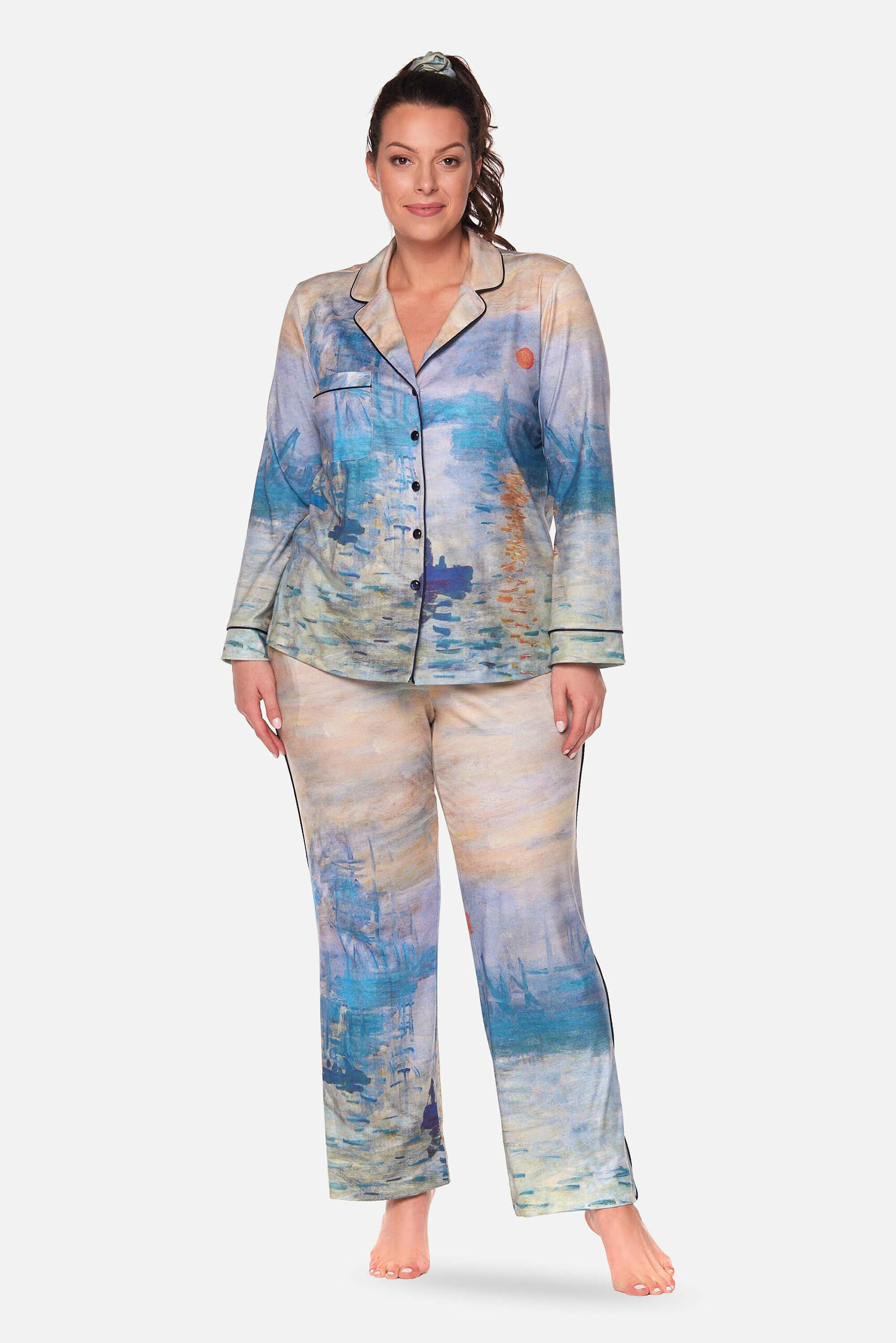 Piżama damska dwuczęściowa Plus Size Piżama damska dwuczęściowa Plus Size
